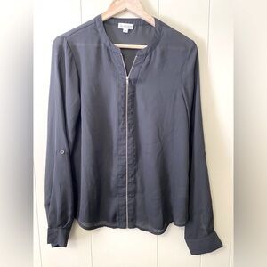 Guess Black Zip-Up Top
